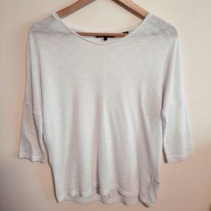 Vero Moda 3/4 Sleeve Top - White XS